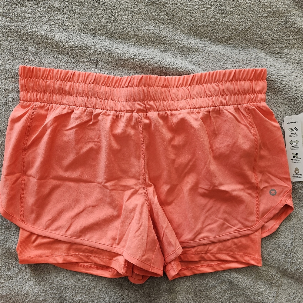RBX Vibrant Coral Athletic Shorts